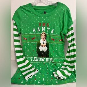 Elf “I Know Him” Buddy The Elf Pajama Top